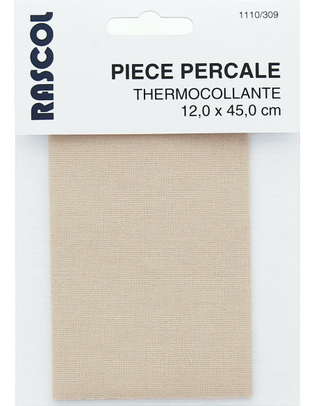 Bügelbare Perkal-Reparatur - Hellbeige