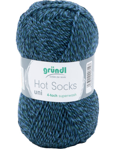 Hot Socks einfarbige Sockenwolle 50 Gründl
