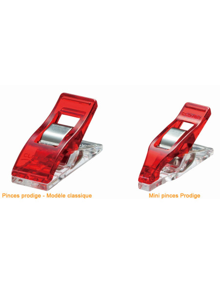 Schachtel mit 50 Mini-Klammern Prodige Clover - Sortiment