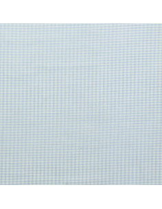 Vichy-Stoff mit kleinen Karos - Hellblau 2