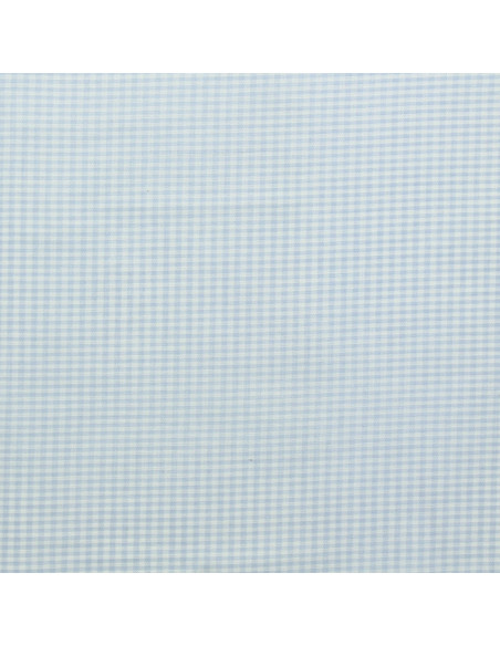 Vichy-Stoff mit kleinen Karos - Hellblau