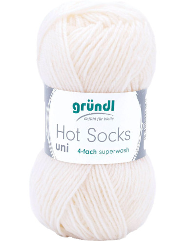Hot Socks einfarbige Sockenwolle 50 Gründl
