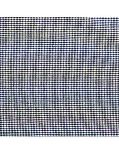 Vichy-Stoff mit kleinen Karos - Marineblau