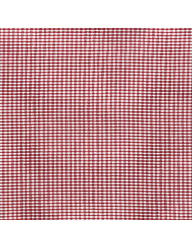 Vichy-Stoff mit kleinen Karos - Rot