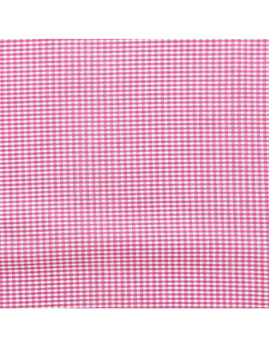 Vichy-Stoff mit kleinen Karos - Fuchsia