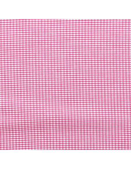 Vichy-Stoff mit kleinen Karos - Fuchsia