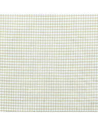 Vichy-Stoff mit kleinen Karos - Beige