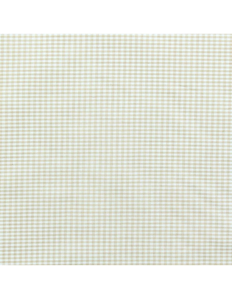 Vichy-Stoff mit kleinen Karos - Beige