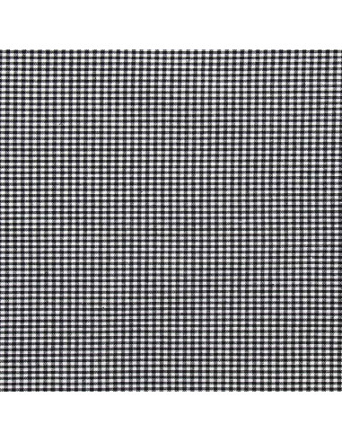 Vichy-Stoff mit kleinen Karos - Schwarz