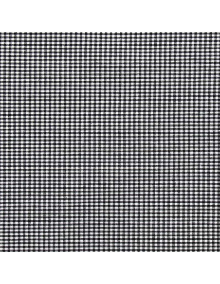 Vichy-Stoff mit kleinen Karos - Schwarz