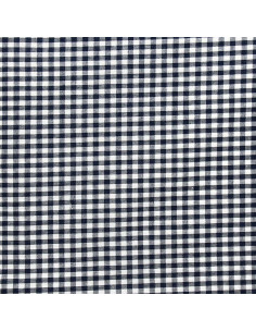 Vichy-Stoff mit großen Karos - Marineblau 2