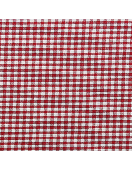 Vichy-Stoff große Karos - Rot