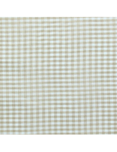 Vichy-Stoff große Karos - Beige 2