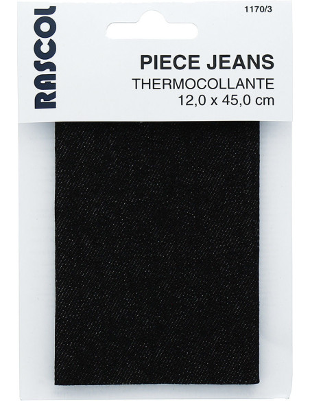 Bügeleinlage für Reparatur - Schwarze Jeans