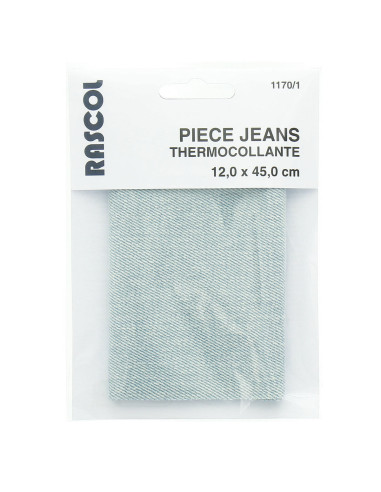 Bügeleinlage für Reparatur - Hellblaue Jeans