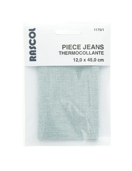 Bügeleinlage für Reparatur - Hellblaue Jeans