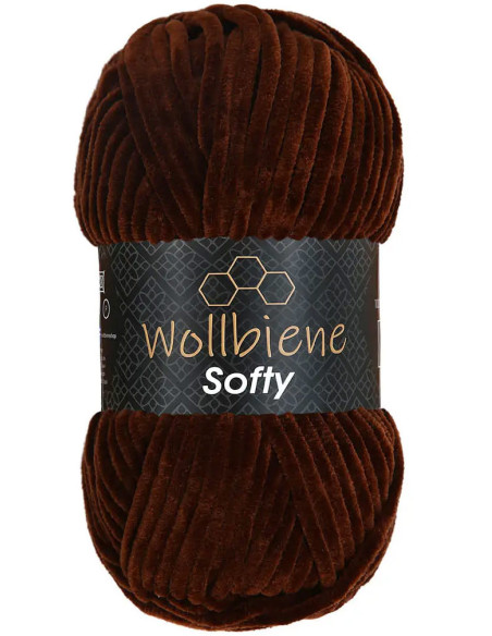 Chenille-Garn Softy Wollbiene