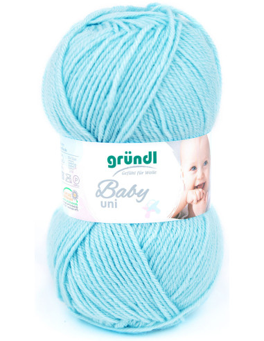 Baby-Einfarbiges Garn Gründl