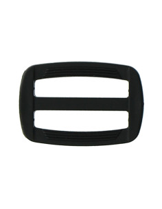 Schwarze Kunststoffschiebeschnalle 30 mm