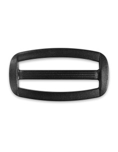 Schwarze Kunststoffschiebeschnalle 40 mm