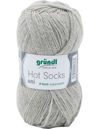 Hot Socks einfarbige Sockenwolle 50 Gründl