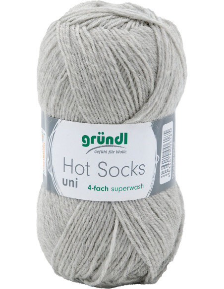 Hot Socks einfarbige Sockenwolle 50 Gründl