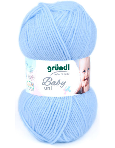 Baby-Einfarbiges Garn Gründl