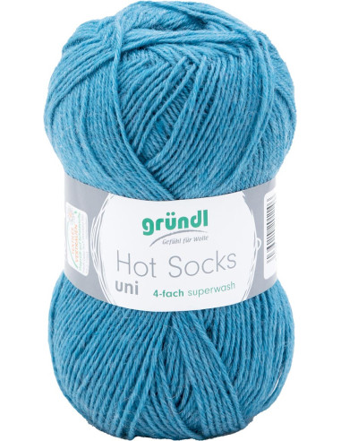 Hot Socks einfarbige Sockenwolle 50 Gründl