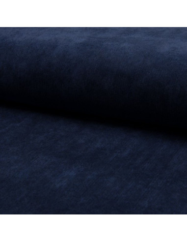 Milleraies-Samtstoff - Marineblau