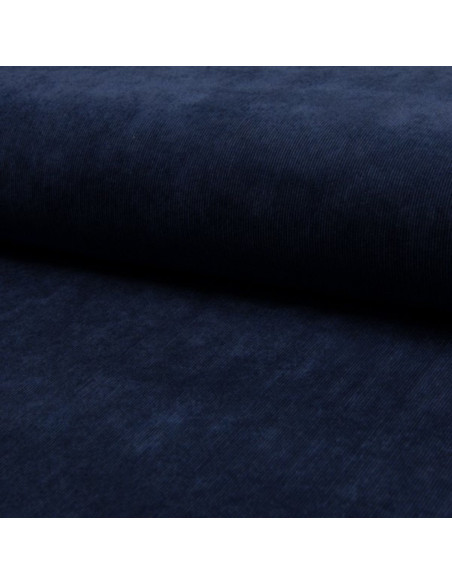 Milleraies-Samtstoff - Marineblau