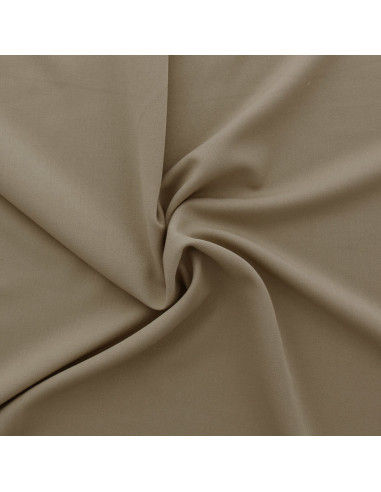 Stretch-Gabardine-Stoff - Dunkelbeige