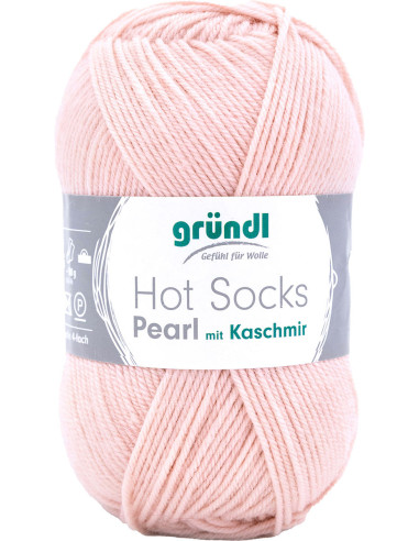 Hot Socks Pearl einfarbige Sockenwolle Gründl