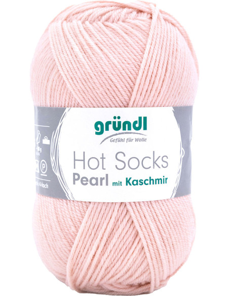 Hot Socks Pearl einfarbige Sockenwolle Gründl