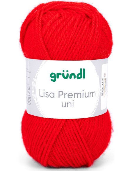 Fil à tricoter Lisa Premium uni Gründl
