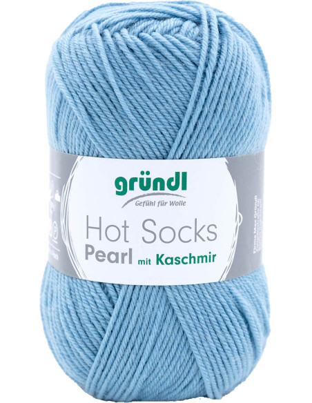 Hot Socks Pearl einfarbige Sockenwolle Gründl