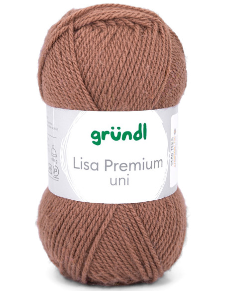 Fil à tricoter Lisa Premium uni Gründl