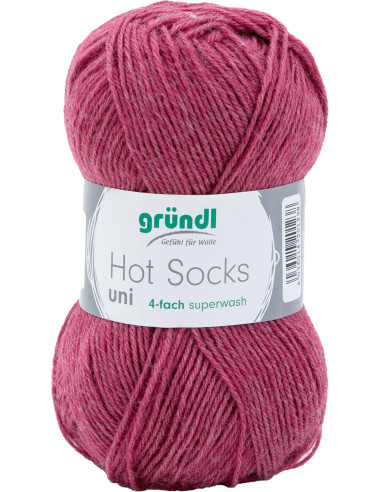 Hot Socks einfarbige Sockenwolle 50 Gründl