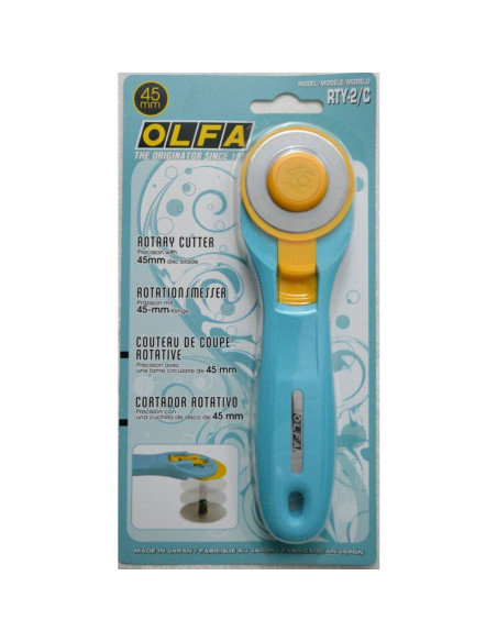 Ergonomischer Kreisschneider Türkis Olfa 45mm