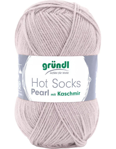 Hot Socks Pearl einfarbige Sockenwolle Gründl