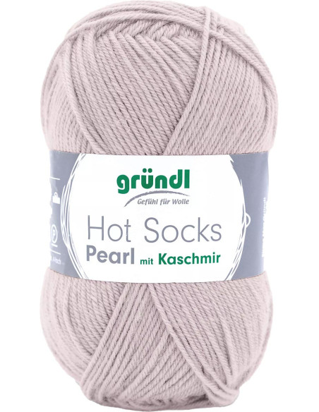 Hot Socks Pearl einfarbige Sockenwolle Gründl