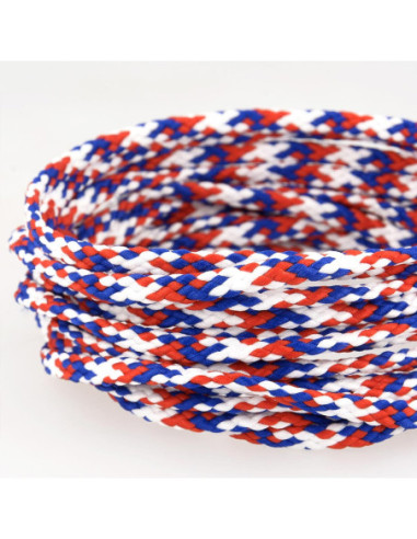 Cordelière plate anorak - Bleu, blanc et rouge