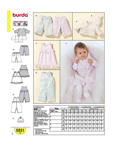Schnittmuster - Burda 9831