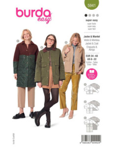 Jacken- und Mantelschnittmuster - Burda 5941