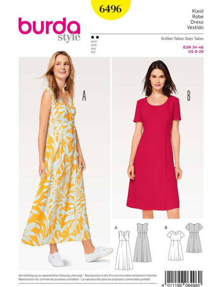 Kleidmuster - Burda 6496