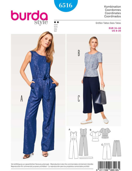 Koordinatenmuster - Burda 6516