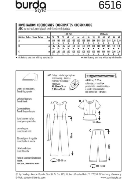 Koordinatenmuster - Burda 6516