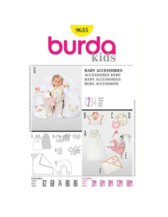 Schnittmuster für Babyzubehör - Burda 9635