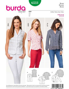Blusenmuster - Burda 6533