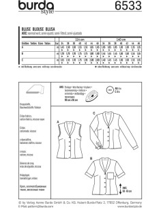 Blusenmuster - Burda 6533 2