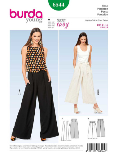 Hosenmuster - Burda 6544
